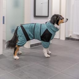 Trixie Torkdräkt och Badrock för Hunden Petrol